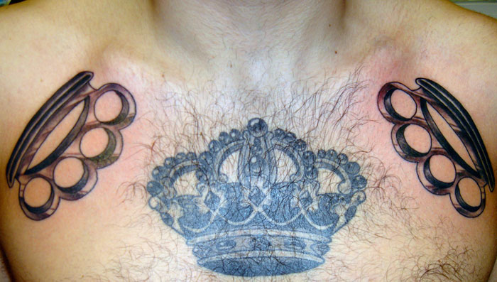 brass knuckles tattoos. Frank Romano, Tattoo Artist-