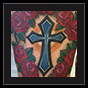 cross roses tattoo