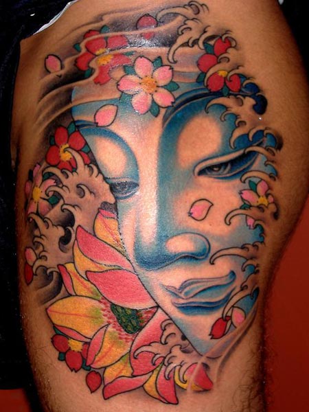 japanese mask tattoo. Kris Magnotti, Tattoo Artist