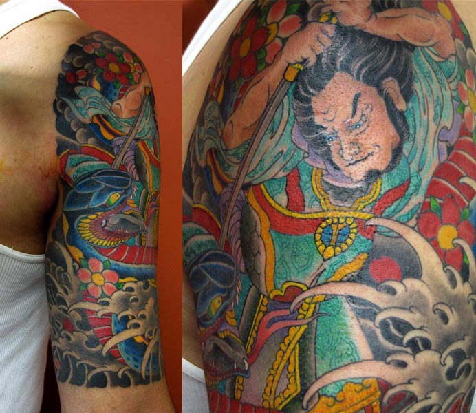 Japanese Samurai Tattoo Size 692x600 Filesize 9647 Kb