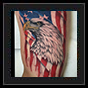 Eagle and Flag tattoo design