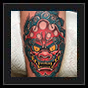 Japanese demon tattoo design