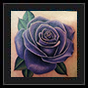 Purple Rose cover up tattoo design