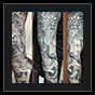 Skull tattoo sleeve design