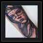 Native American Woman tattoo design